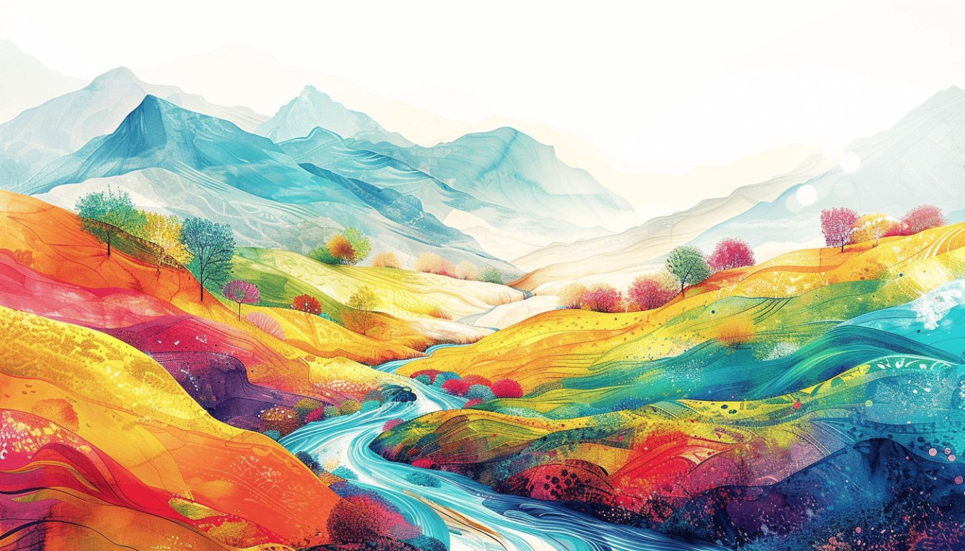 Autres - Découvrir l'art du dessin en couleur de paysages